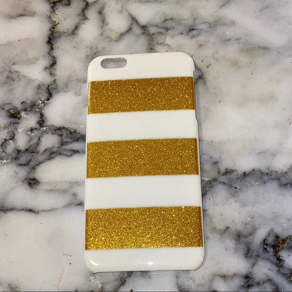 Gold Glitter Stripe iPhone 6 Plus & 6s Plus Case - Picture 5 of 6